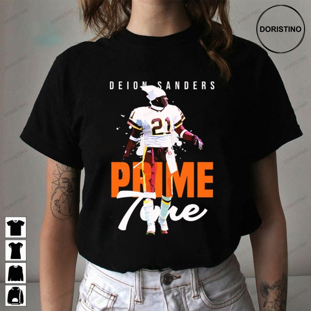 Prime Deion Sanders Design Vintage Retro Art Football Awesome Shirts
